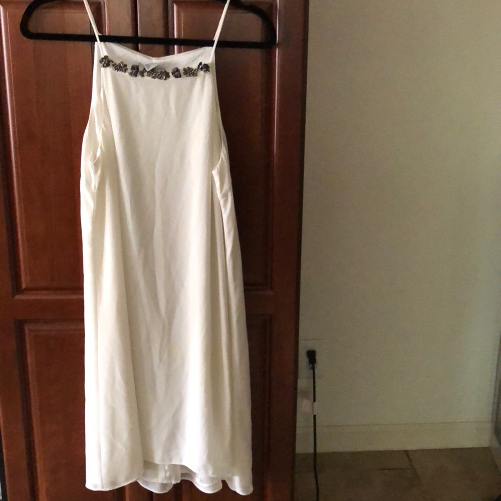 H&M White Chiffon Cocktail Dress